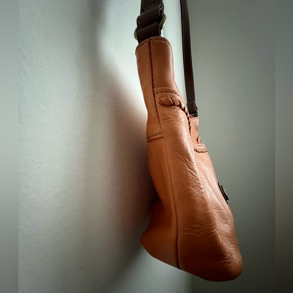 Tignanello | Orange Leather Crossbody Bag - Picture 5 of 11